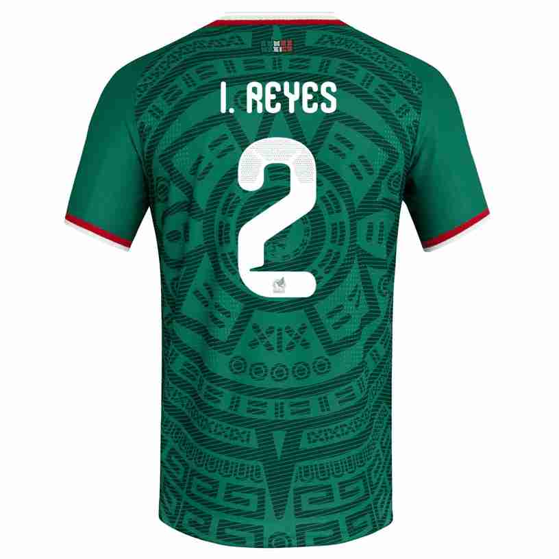 I. REYES NO.2 Camiseta México Primera Equipacion 2026 – Versión Jugador I. REYES NO.2 Camiseta México Primera Equipacion 2026 – Versión Jugador
