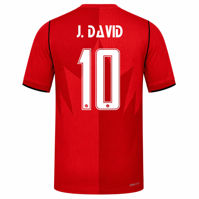 J. DAVID NO.10 Camiseta Canadá Primera Equipacion 2026 – Versión Jugador J. DAVID NO.10 Camiseta Canadá Primera Equipacion 2026 – Versión Jugador