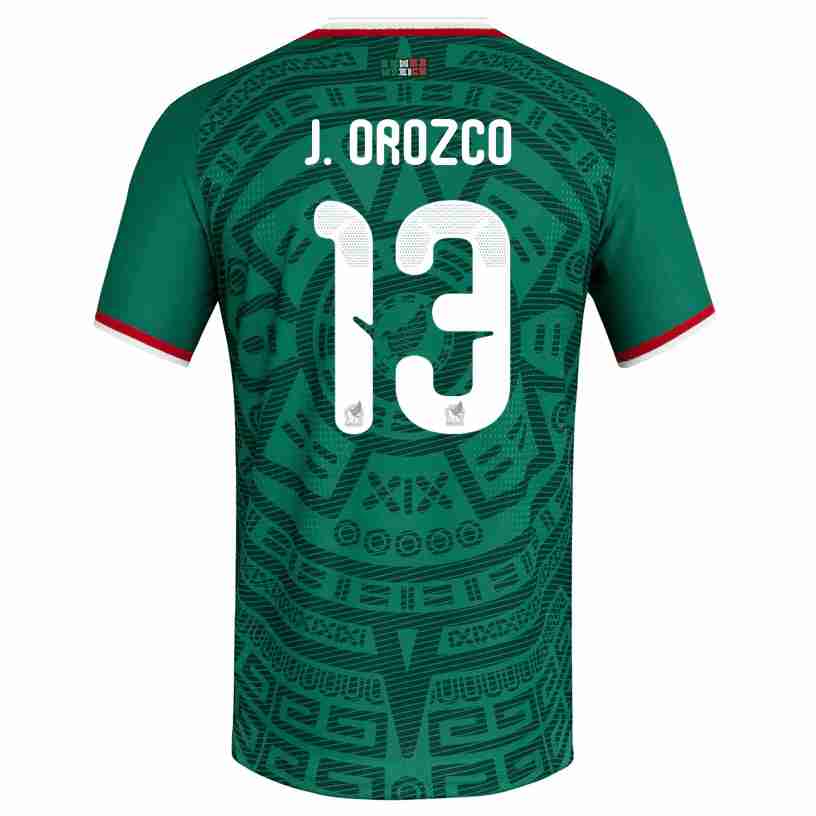 J. OROZCO NO.13 Camiseta México Primera Equipacion 2026 – Versión Jugador J. OROZCO NO.13 Camiseta México Primera Equipacion 2026 – Versión Jugador