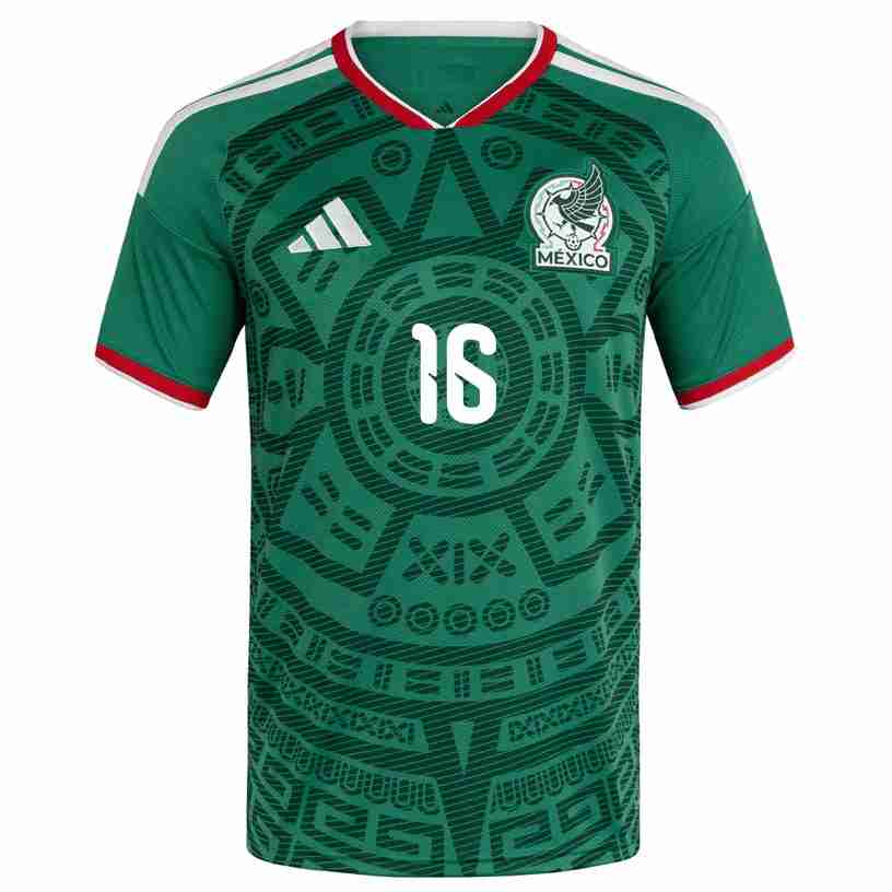 J. QUINONES NO.16 Camiseta México Primera Equipacion 2026 – Versión Jugador_1 J. QUINONES NO.16 Camiseta México Primera Equipacion 2026 – Versión Jugador_1
