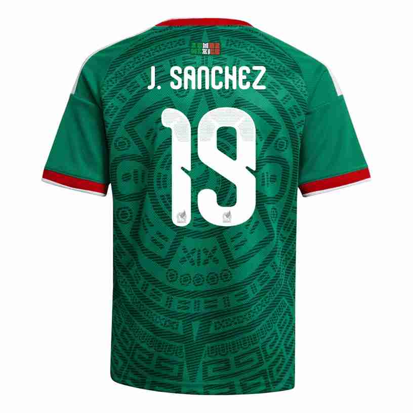 J. SANCHEZ NO.19 Camiseta México Primera Equipacion 2026 – Versión Jugador J. SANCHEZ NO.19 Camiseta México Primera Equipacion 2026 – Versión Jugador