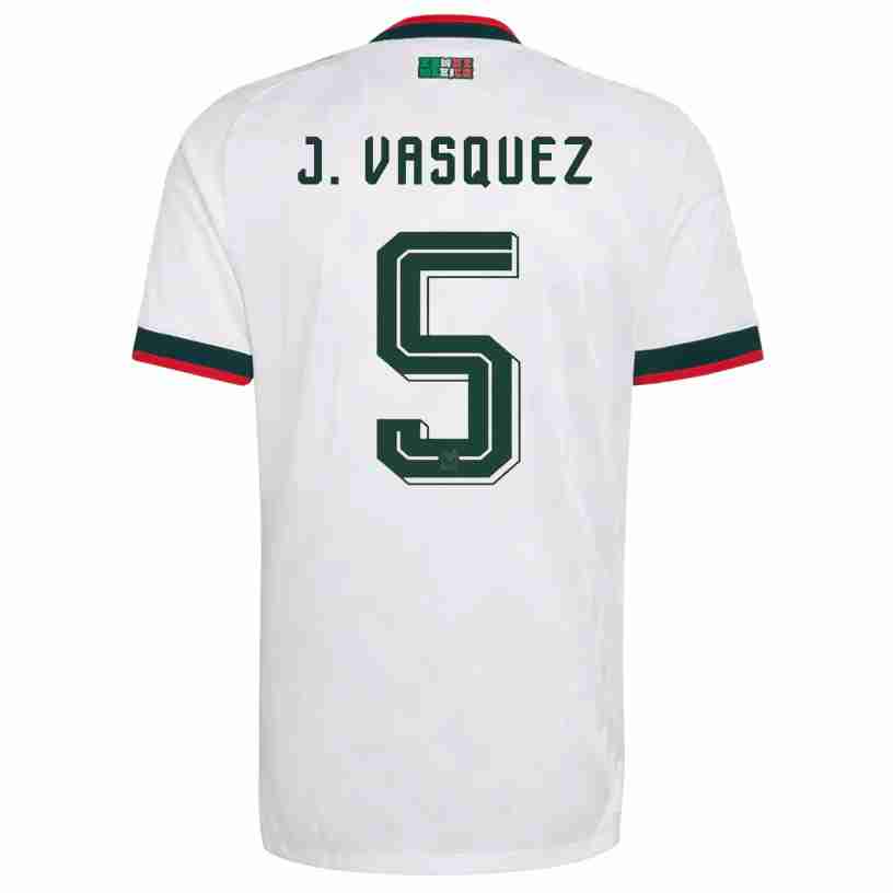 J. VASQUEZ NO.5 Camiseta México Segunda Equipacion 2026 – Versión Jugador J. VASQUEZ NO.5 Camiseta México Segunda Equipacion 2026 – Versión Jugador