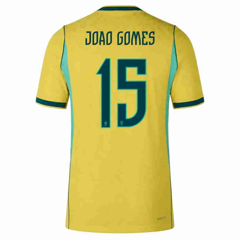 JOAO GOMES NO.15 Camiseta Brasil Primera Equipacion 2026 – Versión Jugador JOAO GOMES NO.15 Camiseta Brasil Primera Equipacion 2026 – Versión Jugador