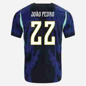 JOÃO PEDRO NO.22 Camiseta Brasil Segunda Equipacion 2026 – Versión Jugador