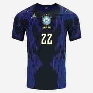 JOÃO PEDRO NO.22 Camiseta Brasil Segunda Equipacion 2026 – Versión Jugador_1
