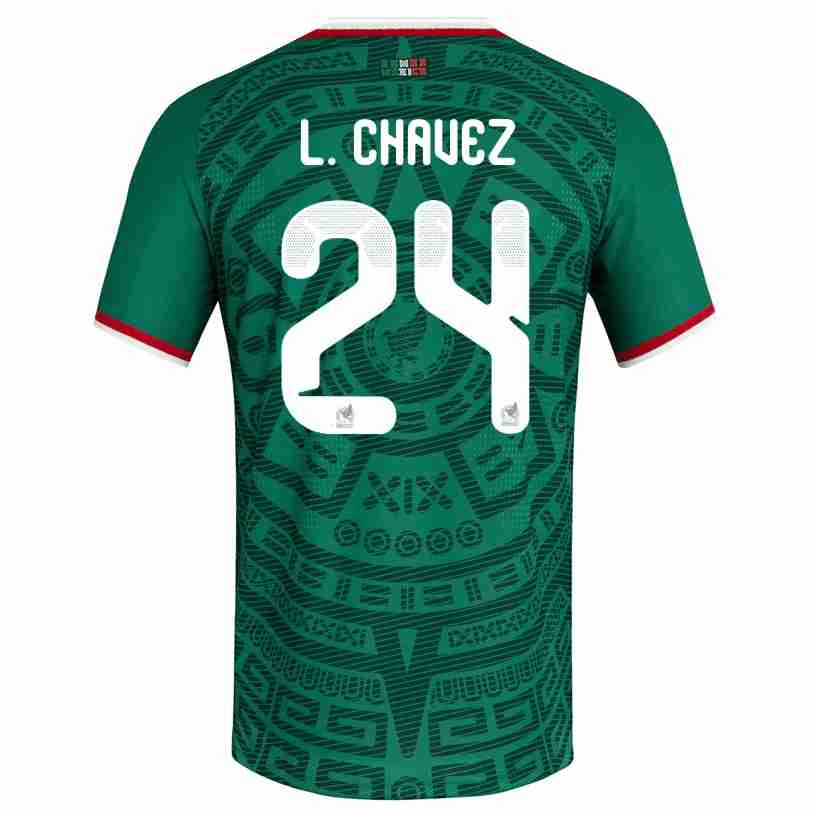 L. CHAVEZ NO.24 Camiseta México Primera Equipacion 2026 – Versión Jugador L. CHAVEZ NO.24 Camiseta México Primera Equipacion 2026 – Versión Jugador