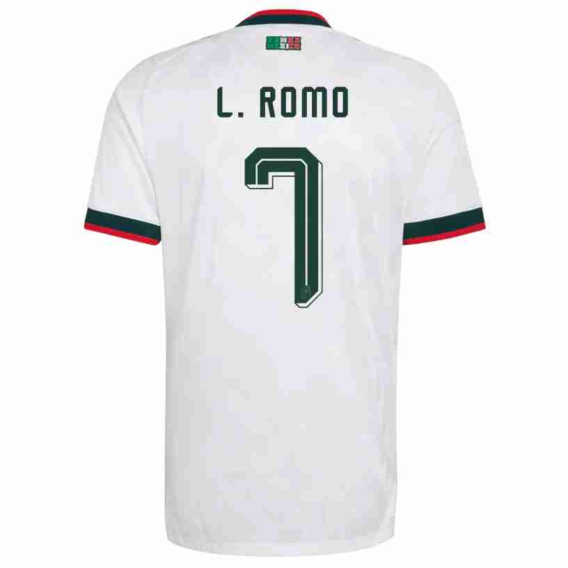 L. ROMO NO.7 Camiseta México Segunda Equipacion 2026 – Versión Jugador L. ROMO NO.7 Camiseta México Segunda Equipacion 2026 – Versión Jugador