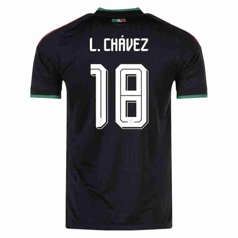 L.CHÁVEZ NO.18 Camiseta México Tercera Equipacion 2026 – Versión Jugador L.CHÁVEZ NO.18 Camiseta México Tercera Equipacion 2026 – Versión Jugador