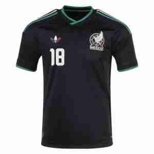 L.CHÁVEZ NO.18 Camiseta México Tercera Equipacion 2026 – Versión Jugador_1