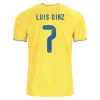 LUIS DIAZ NO.7 Camiseta Colombia Primera Equipacion 2026 – Versión Jugador