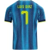 LUIS DIAZ NO.7 Camiseta Colombia Segunda Equipacion 2026 – Versión Jugador