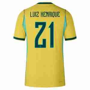 LUIZ HENRIQUE NO.21 Camiseta Brasil Primera Equipacion 2026 – Versión Jugador
