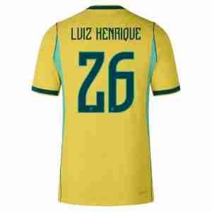LUIZ HENRIQUE NO.26 Camiseta Brasil Primera Equipacion 2026 – Versión Jugador