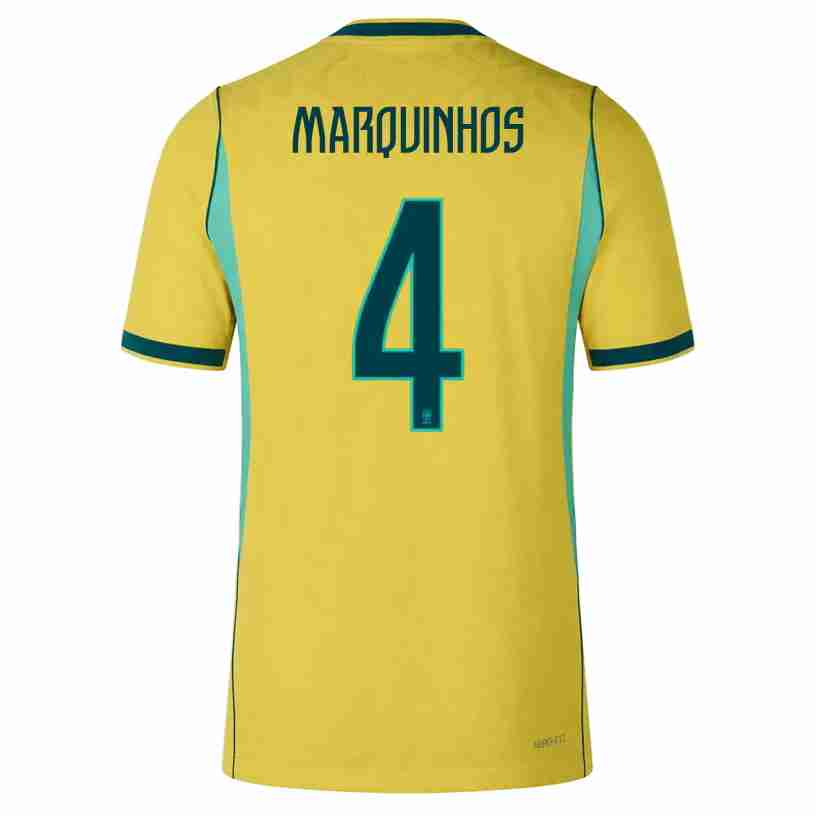 MARQUINHOS N.4 Camiseta Brasil Primera Equipacion 2026 – Versión Jugador MARQUINHOS N.4 Camiseta Brasil Primera Equipacion 2026 – Versión Jugador