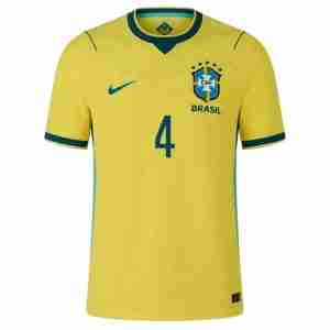 MARQUINHOS N.4 Camiseta Brasil Primera Equipacion 2026 – Versión Jugador_1