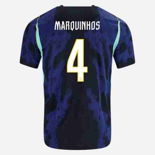 MARQUINHOS NO.4 Camiseta Brasil Segunda Equipacion 2026 – Versión Jugador MARQUINHOS NO.4 Camiseta Brasil Segunda Equipacion 2026 – Versión Jugador