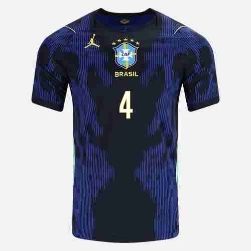 MARQUINHOS NO.4 Camiseta Brasil Segunda Equipacion 2026 – Versión Jugador_1 MARQUINHOS NO.4 Camiseta Brasil Segunda Equipacion 2026 – Versión Jugador_1