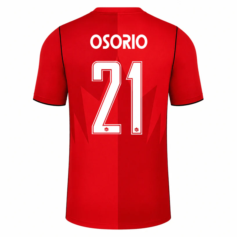 OSORIO NO.21 Camiseta Canadá Primera Equipacion 2026 – Versión Jugador OSORIO NO.21 Camiseta Canadá Primera Equipacion 2026 – Versión Jugador