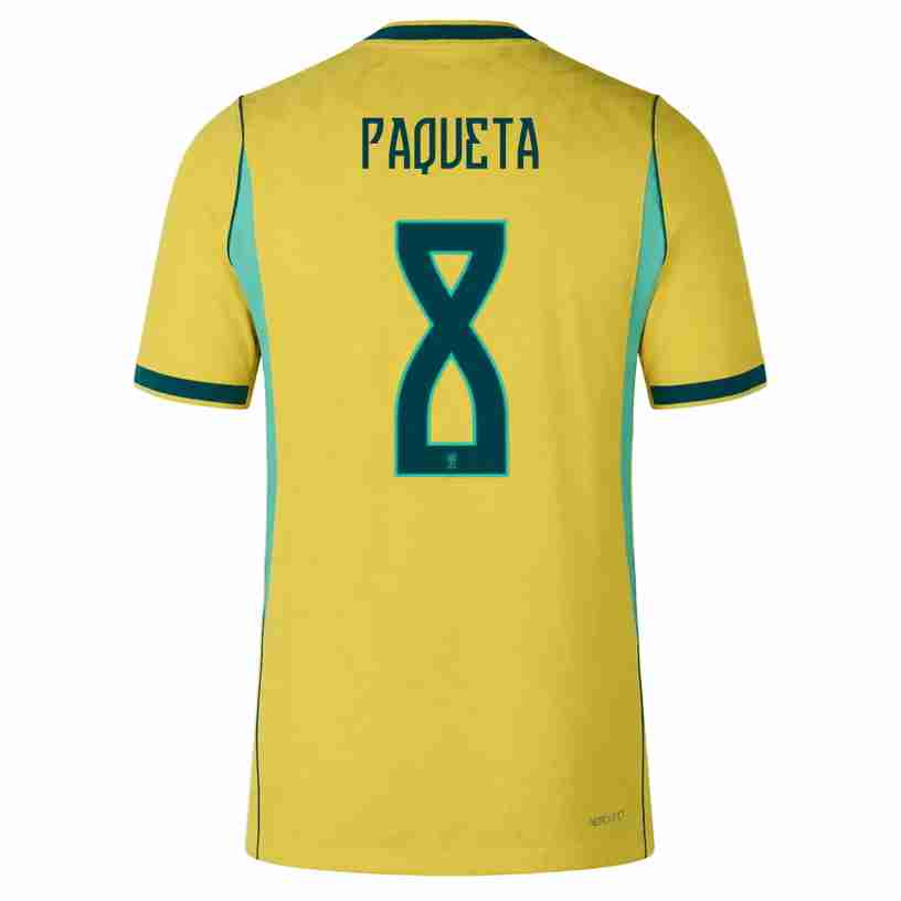 PAQUETA NO.8 Camiseta Brasil Primera Equipacion 2026 – Versión Jugador PAQUETA NO.8 Camiseta Brasil Primera Equipacion 2026 – Versión Jugador
