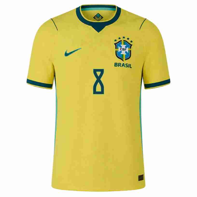 PAQUETA NO.8 Camiseta Brasil Primera Equipacion 2026 – Versión Jugador_1 PAQUETA NO.8 Camiseta Brasil Primera Equipacion 2026 – Versión Jugador_1