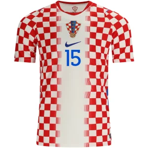 PAŠALIĆ NO.15 Camiseta Croatia Primera Equipacion 2026 – Versión Jugador_1