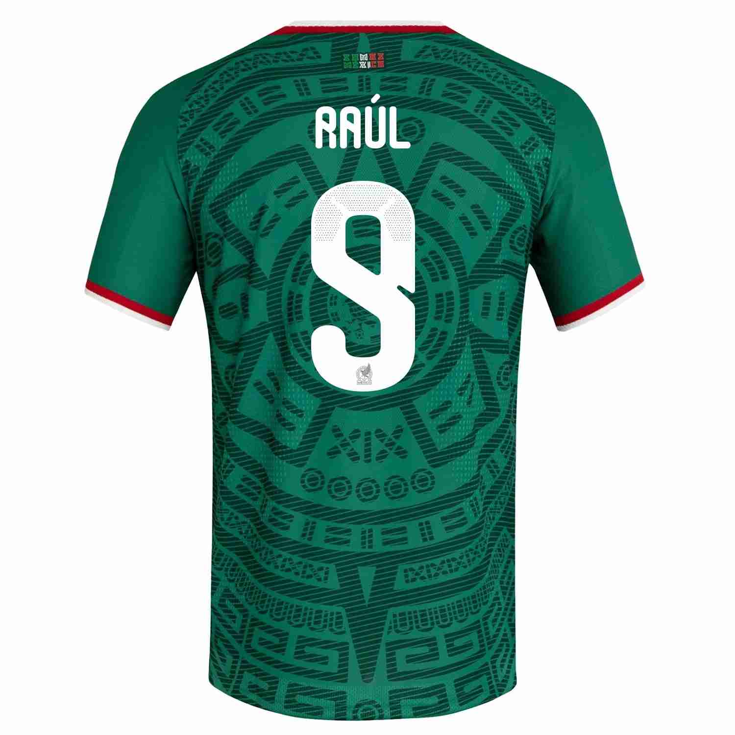 RAÚL NO.9 Camiseta México Primera Equipacion 2026 – Versión Jugador RAÚL NO.9 Camiseta México Primera Equipacion 2026 – Versión Jugador