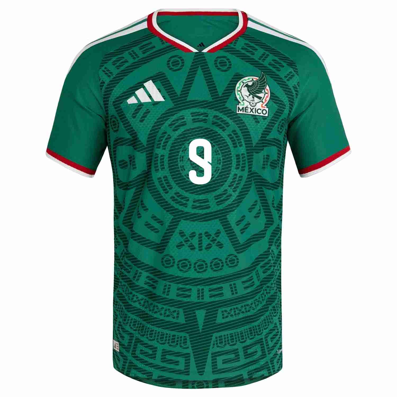 RAÚL NO.9 Camiseta México Primera Equipacion 2026 – Versión Jugador_1 RAÚL NO.9 Camiseta México Primera Equipacion 2026 – Versión Jugador_1