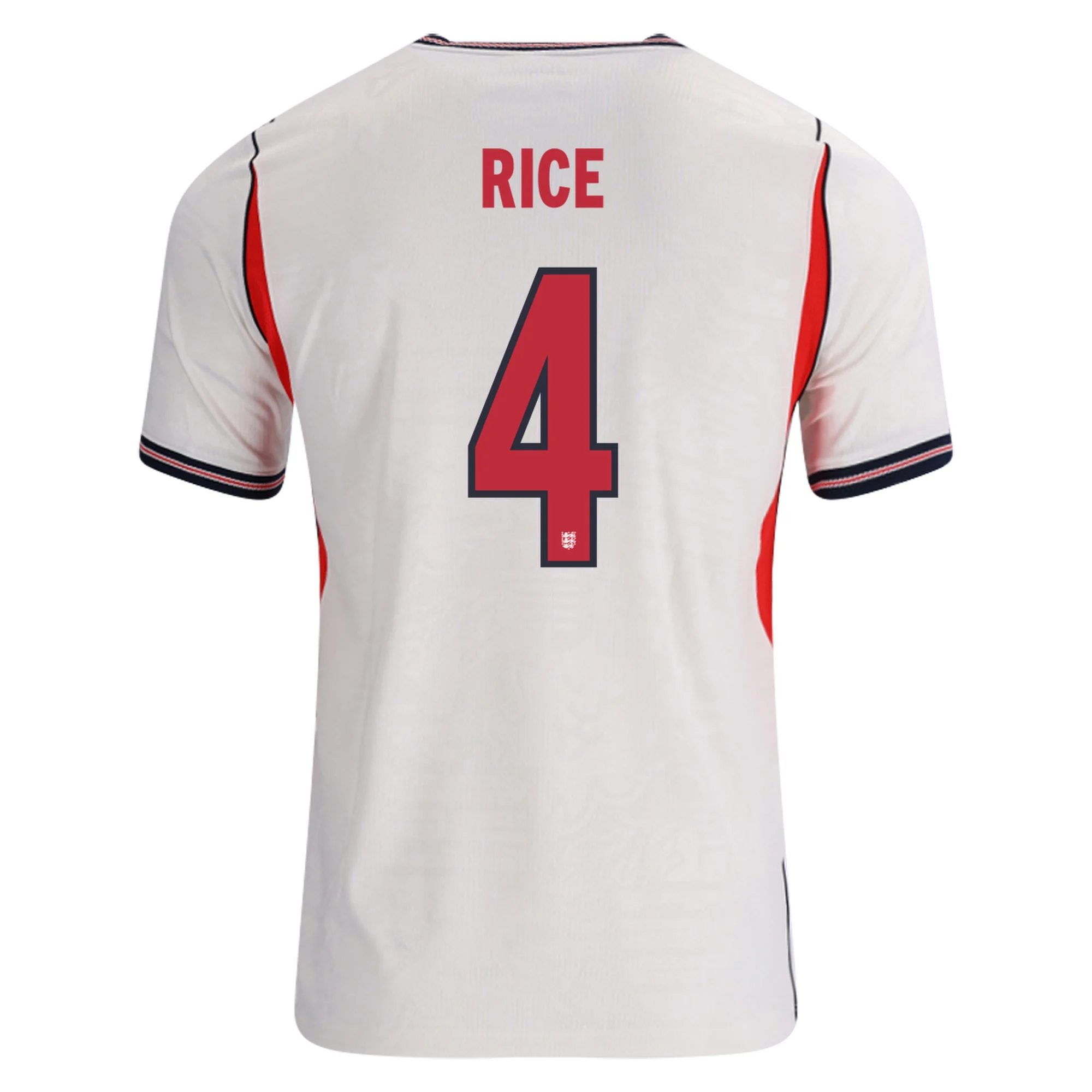RICE NO.4 Camiseta Inglaterra Primera Equipacion 2026 – Versión Jugador RICE NO.4 Camiseta Inglaterra Primera Equipacion 2026 – Versión Jugador