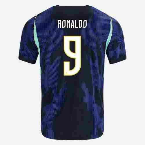 RONALDO NO.9 Camiseta Brasil Segunda Equipacion 2026 – Versión Jugador RONALDO NO.9 Camiseta Brasil Segunda Equipacion 2026 – Versión Jugador