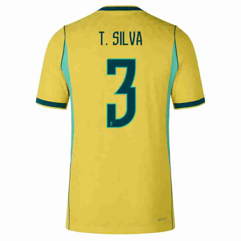 T. SILVA NO.3 Camiseta Brasil Primera Equipacion 2026 – Versión Jugador T. SILVA NO.3 Camiseta Brasil Primera Equipacion 2026 – Versión Jugador