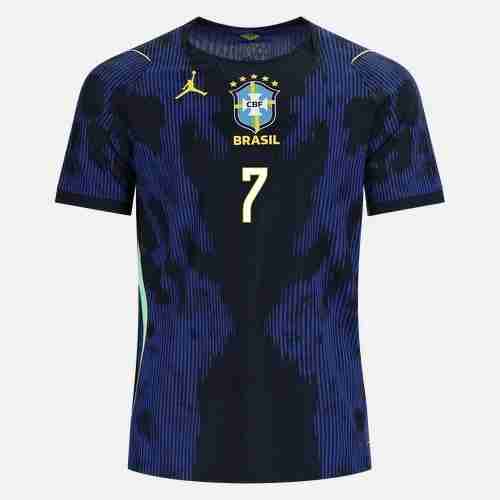 Vini JR. NO.7 Camiseta Brasil Segunda Equipacion 2026 – Versión Jugador_1 Vini JR. NO.7 Camiseta Brasil Segunda Equipacion 2026 – Versión Jugador_1