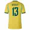 WESLEY NO.13 Camiseta Brasil Primera Equipacion 2026 – Versión Jugador