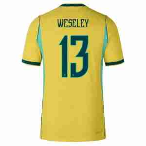 WESLEY NO.13 Camiseta Brasil Primera Equipacion 2026 – Versión Jugador
