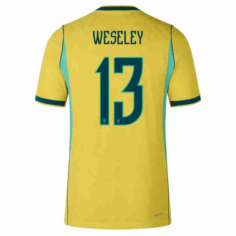 WESLEY NO.13 Camiseta Brasil Primera Equipacion 2026 – Versión Jugador WESLEY NO.13 Camiseta Brasil Primera Equipacion 2026 – Versión Jugador