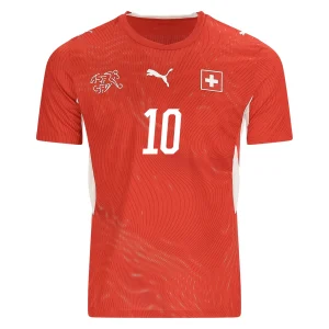 XHAKA NO.10 Camiseta Suiza Primera Equipacion 2026 – Versión Jugador_1