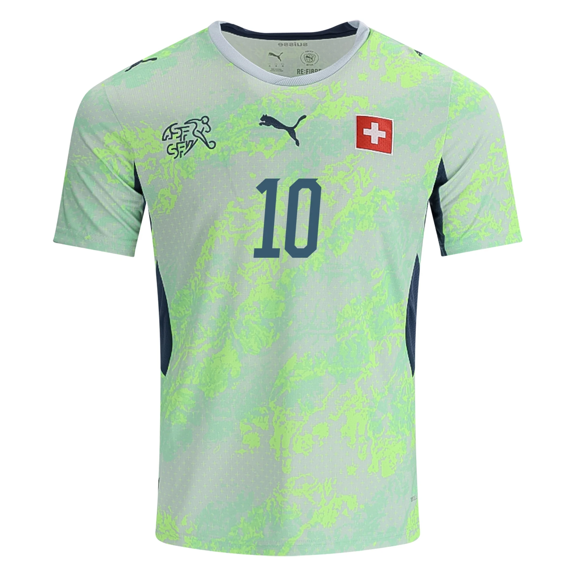 XHAKA NO.10 Camiseta Suiza Segunda Equipacion 2026 – Versión Jugador_1 XHAKA NO.10 Camiseta Suiza Segunda Equipacion 2026 – Versión Jugador_1